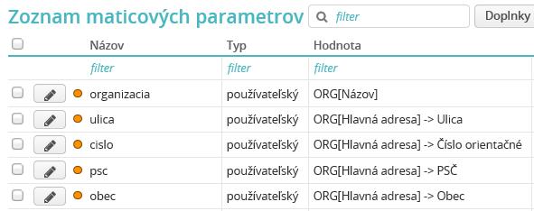 Pri výbere dátovej položky postupujte ako napr. pri definovaní parametrov stĺpcov v riadkovej zostave.