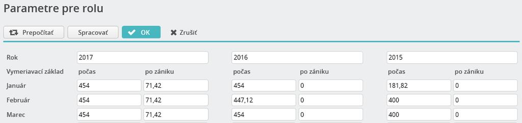 HUMANET PERSONALISTIKA A MZDY časť II. Dátum načíta sa aktuálny systémový dátum.