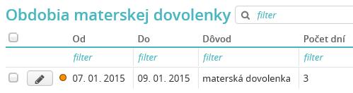 Výstupy vo voľbe Spracovanie miezd/ Tlače a výstupy/evidenčné listy dôchodkového poistenia Do tabuľky Obdobia prerušenia sa načítajú obdobia zo záložky Osobné/ Ostatné/ ME stavy, a zo záložky