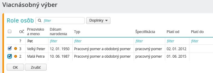 Výstupy vo voľbe Personálne údaje/registračný list 8 trvanie dočasnej pracovnej neschopnosti odo dňa nasledujúceho po uplynutí 52 týždňov všetky typy nemoci okrem typu Ošetrovné evidované na záložke