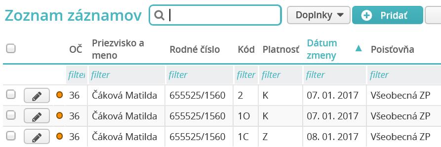 Výstupy vo voľbe Personálne údaje/oznámenie zamestnávateľa o poistencoch pri zmene platiteľa poistného na VZP UPOZORNENIE: Obdobne systém načíta po skončení platnosti položky zamestnanec platí