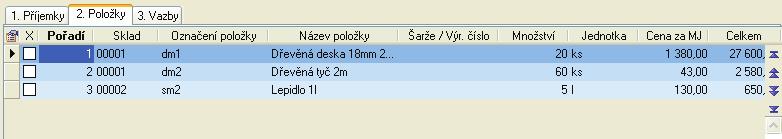 S K L A D Y 31 4. Doklad - pøevezmeme dokladovou øadu pro pøijaté faktury, program doplní èíslo, postfix, Párovací znak a Bank.úèet/ kód. 5. Zadáme symboly a potvrdíme nebo vybereme Druh úètování. 6.