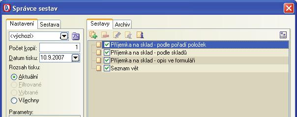 Operace Uzavøít Provedením operace jsou vygenerovány skladové pohyby a je znemožnìno další provádìní zmìn. Uzavøením dokladu je splnìna podmínka pro provedení operací Pøenos do ZaP a Zaúètovat do ÚD.