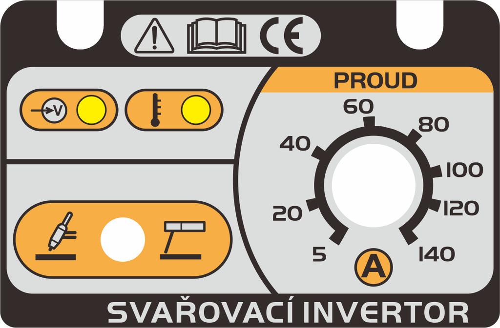 .. Nastavování svařovacího proudu Napájecí zdroj má nastavitelný svařovací proud v rozsahu 5~40A(0V/0V). GeniArc 40 zařízení je vybaveno funkcí přednastavení svařovacího proudu.