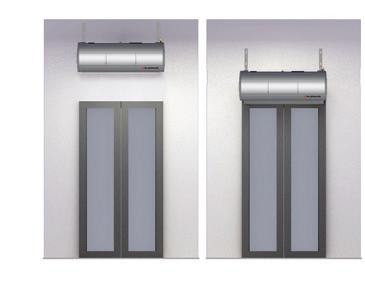 3m Správná instalace Základním požadavkem na dveřní clonu je zajištění bariery proti