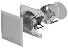 NÁVOD PRO MONTÁŽ A PROVOZ Miniventilátor Helios MiniVent IP 45 M1/100/120 N / C - Ventilátor s doběhem, s nastavením intervalu spínání a zpoždění náběhu Elektro-System-Technik