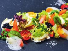 www.euro.cz 53 restaurace light KUŘECÍ SUPREME. s řepou pečenou na bílém balzamiku, grilovaná polenta. SALÁT S BUFFALO MOZZARELLOU,. sušenými cherry rajčaty, balzamikovými perlami a rajčatovou pěnou.