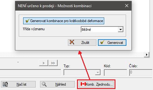 Koeficient pro užitné zatížení (L) a sníh (S) se zvýšil z 0,5 na 1,0, pokud jsou L a S uvažovány zaroveň, podle tabulky 4.1.3.2.