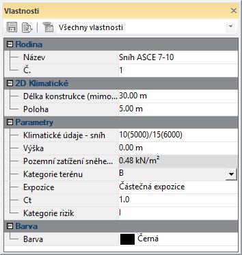 Klimatické zatížení-sníh Generátor klimatických zatížení ve verzi Advance Design 2018 splňuje požadavky ASCE 7-10