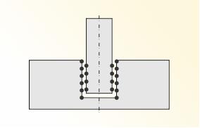 se zdrsněnými stěnami kalichu Celková hmotnost oceli: 58,25 kg Kubatura betonu celkem: 0,82 m3 Celková hmotnost oceli: 17,1 kg Kubatura betonu celkem:
