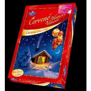 z mliečnej čokolády g 6253 Vianočné guľky Figaro plnené plnkami oblátok Horalky a