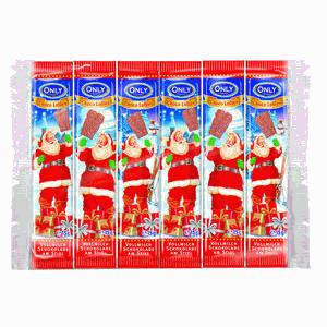 čokoládky mliečne - Only 5x5g Vianočný lampáš - Želé cukríky v čokoláde