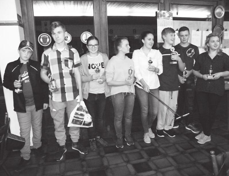 ročníku Mezinárodníhostřeleckého týdne soutěžili ve střelbě ze vzduchové pušky (20 ran vstoje) v kategorii žáků do 14 let.