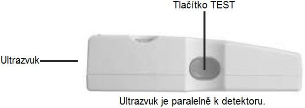 Tlačítko TEST: Pro detekci čepů/šroubů, kovu nebo AC napětí. Stisknutím tohoto tlačítka na déle než dvě sekundy probudíte detektor ze spánkového módu, pokud provedl automatické vypnutí.