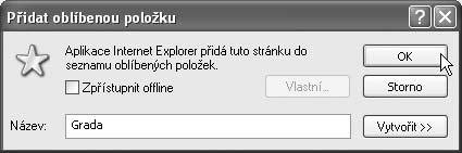 Procházíme web a využíváme e-mail je výhodnější kdykoliv v případě potřeby se podívat přímo na internet, kde jsou informace vždy nejaktuálnější). Obr. 4.