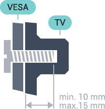 32PFS6401 VESA MIS-F 100 x 100, M4 43PUx6401 VESA MIS-F 200 x 200, M6 49PUx6401 VESA MIS-F 400 x 200, M6 55PUx6401 VESA MIS-F 400 x 200, M6 2 Instalace 2.