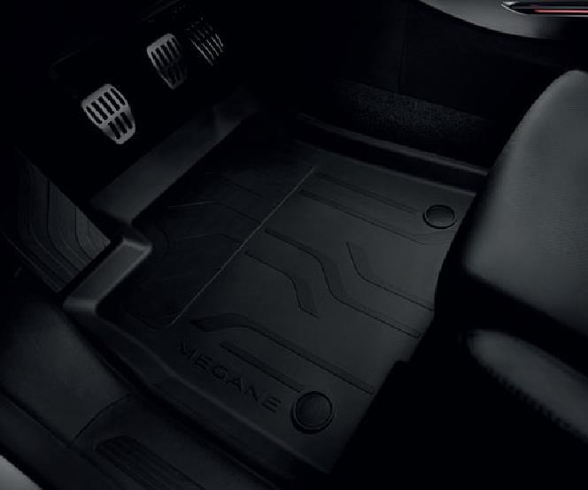 Koberce 01 Textilné koberce Premium Perfektná ochrana podlahy vozidla. Na mieru strihané, jednoduché na inštaláciu pomocou dvoch špeciálnych klipov.