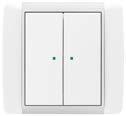 38 ABB-FREE@HOME INTELIGENTNÍ ELEKTROINSTALACE Ovládací prvek dvojnásobný, spínání