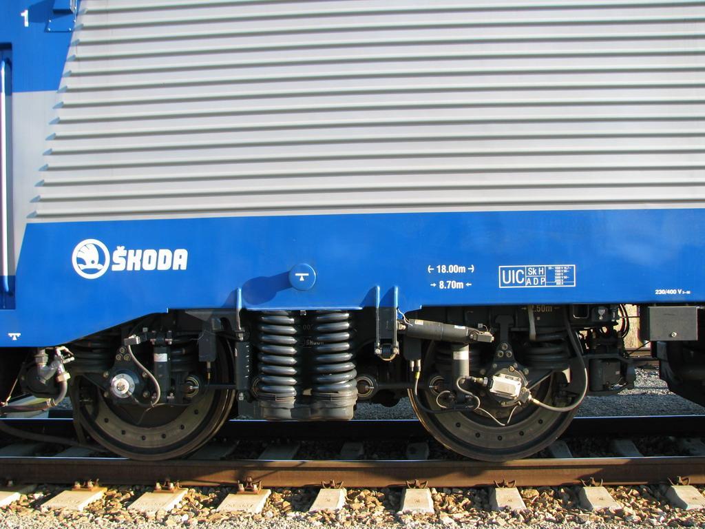Obr. 11 Detail podvozku lokomotivy Škoda 109E [9] 1.3.