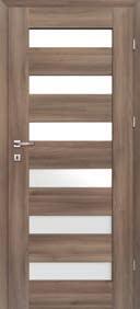 Primo, Classen 3D Look, Classen Iridium - satin sklo nebo HDF desky v dekoru dveřního křídla, tloušťka 4mm - ostrá hrana dveří K