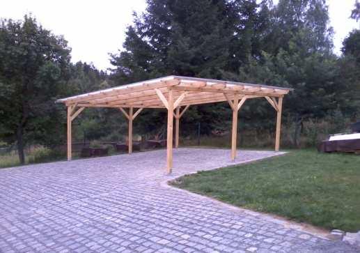 Carport SM konstrukce, střešní krytina