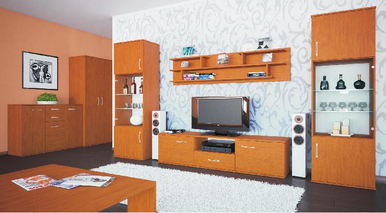 GAMA český výrobek Panel Gama 180-B š180 h20 v45cm Panel Gama 180-A š180 h20 v45cm 59 55 provedení pravé provedení levé Skříň Gama šatní š80 h50 v193cm Skříň Gama policová š80 h50 v193cm Vitrína Gama