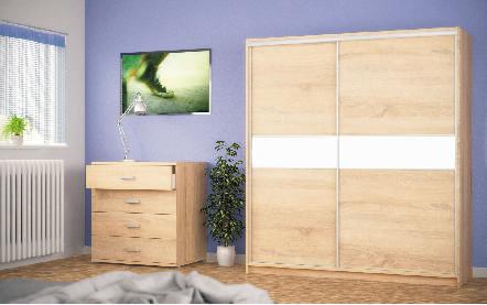 v50cm 147 Skříň DELTA 150S šatní š150 h57 v200cm 322 Skříň DELTA