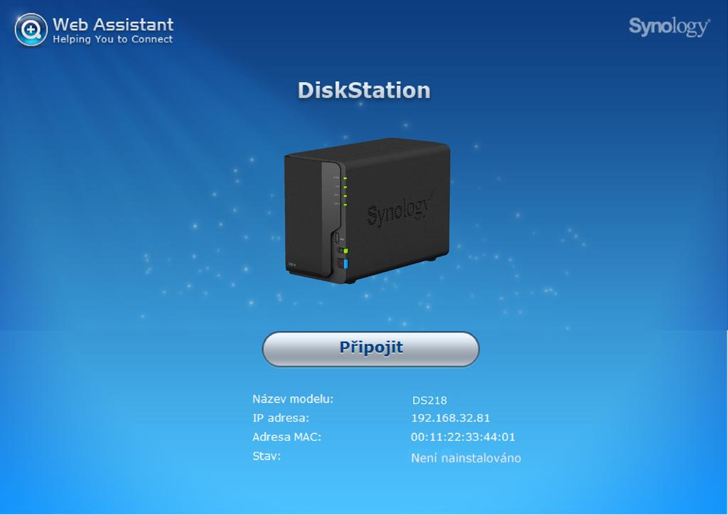 Instalace systému DSM na zařízení DiskStation 3Kapitola Po dokončení nastavení hardwaru spusťte na zařízení DiskStation instalaci systému DiskStation Manager (DSM); jedná se o operační systém