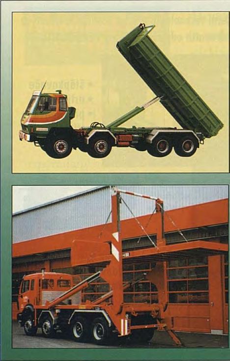 objemu od 0,3 m3 do 40 m3. Je dovozcem nosičů kontejnerů italského výrobce o nosnosti od 3 do 26 tun. O.B. SISTEMIIDRAULICI s.p.