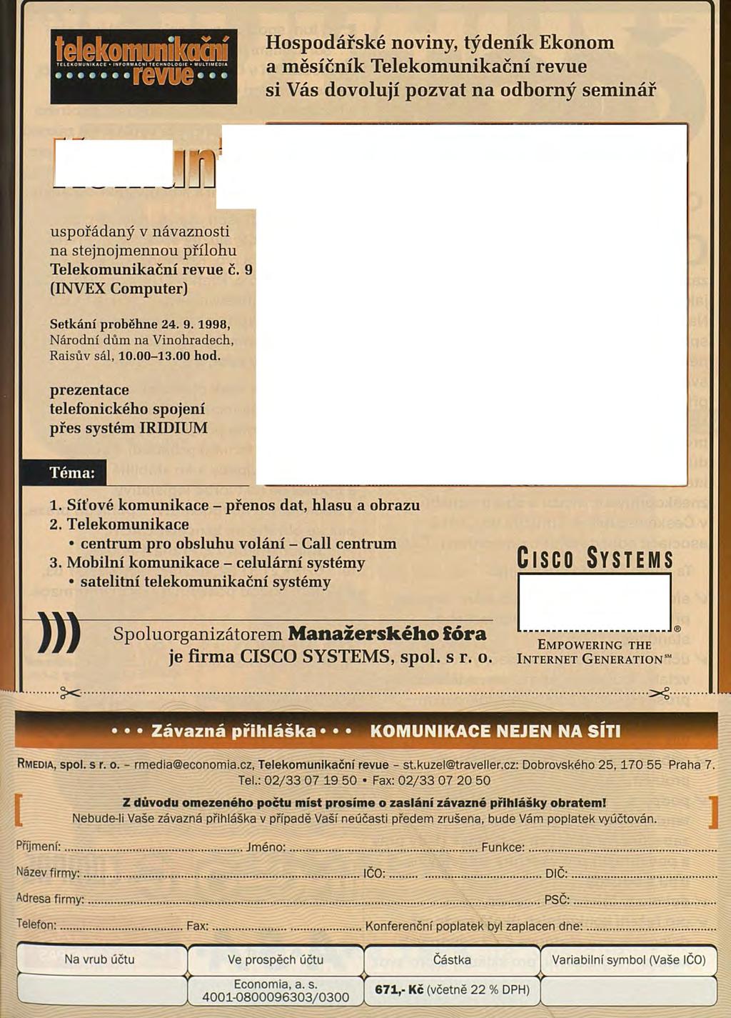 telekomunikační.