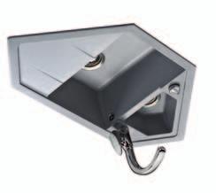 TEGRANIT 2 Černá metalická Nero 10 990 Kč 9 990 Kč 9 990 Kč Hliníkově šedá Pískově béžová AURA 60 B-TG AURA 45 B-TG GLORIA 60 B-TG Pouze levé provedení Bílá 161x380/225 mm 343x380/228 mm 1060x525 mm