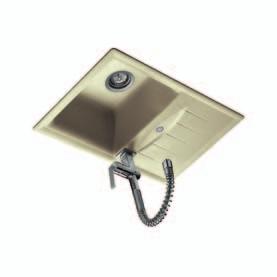 3 TEGRANIT Černá metalická Nero 7 490 Kč 6 690 Kč LUMINA 50 B-TG ALBA 60 L ALBA 80 B-TG Hliníkově šedá Pískově béžová extra velká vanička 50 cm 415x446/195 mm 860x500