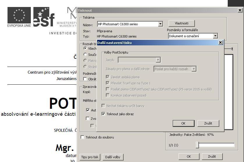 3. Závěrečná upozornění Věnujte, prosím, pozornost kontrole osobních údajů (titul před a za jménem, datum a místo narození), které jsou součástí osvědčení.