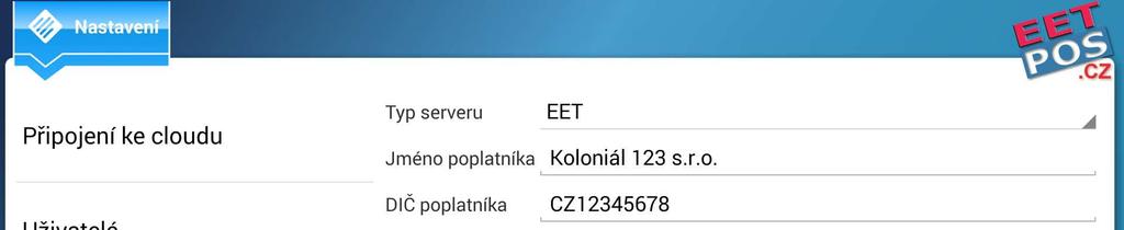 Dále prosím vložte licenční číslo k aplikaci