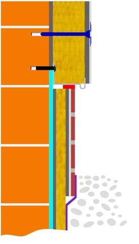 Terén 2 3 4 6 5 1 7 9 8 2 Obrázek č. 20: Řez v provedení soklu, varianta 3 1. Zdivo 2. Lepicí malta quick-mix RKS 3. Tepelný izolant 4.