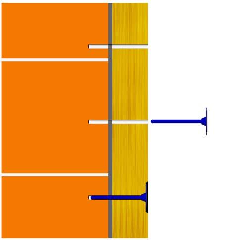 9: Kotvení šroubovacími hmoždinkami Dimenze délek hmoždinek a parametry montáže (kotvící délka, průměr a hloubka vrtaného otvoru, atd.) podléhá technologickému doporučení výrobce použitých hmoždinek.