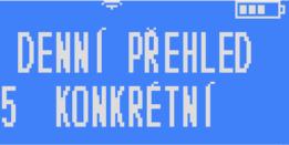 může vypadat například takto: Pro informaci o prodeji jednoho konkrétního zboží v menu denních přehledů zvolit záložku s číslem 5 KONKRÉTNÍ, čímž získáme ještě podrobnější informace.