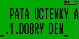 První, co nám pokladna nabídne, bude číslo pokladny.