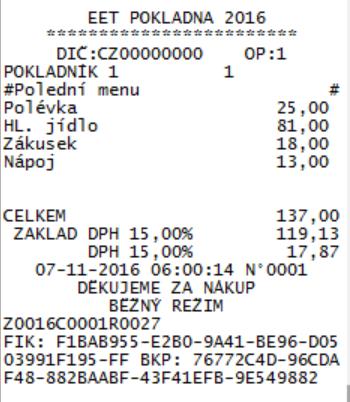 Nejdříve zvolíme PLU číslo komplexu č. 1, stiskem [CASH] se posunume na zvolení názvu.