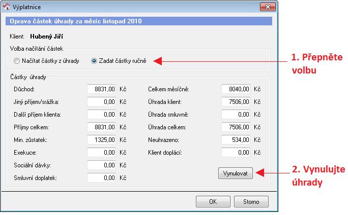 10.6 Jak přidat nebo odebrat klienta do již založeného měsíce? Klienti se do hromadné výplatnice načítají automaticky při založení daného měsíce.