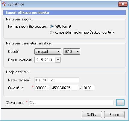 Toto nastavení lze provést v nastavení Sociálního modulu. (Kde? Hlavní okno tlačítko Nastavení položka Nastavení modulu Sociální část Srážky na výplatnici) 10.