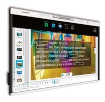 cm celkové rozměry 173 110 cm displej 221 430 Kč 229 295 Kč s DPH 189 500 Kč bez DPH Interaktivní displej s multidotykem (řada MX)* SMART Board displej MX265 úhlopříčka 165 cm celkové rozměry