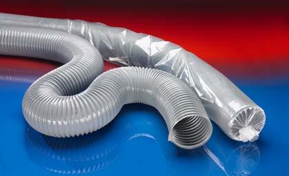 PVC, EVA a PE sací hadice / dopravní hadice PROTAPE PVC 310 1 3 PVC hadice, lehká All rights reserved PATENTED All rights reserved FREE OF PHTHALAT Aplikace: flexibilní hadice na horký vzduch, prach,