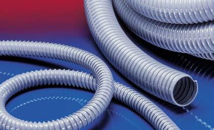 PVC, EVA a PE sací hadice / dopravní hadice AIRDUC PVC 345 1 3 PVC hadice, těžká FREE OF PHTHALAT Aplikace: flexibilní hadice na horký vzduch, prach, sypké materiály a vlákna; odsávací jednotka,