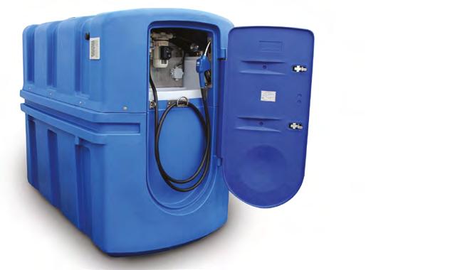 Mobilní nádrže na ADBLUE FDE 2800-5000 - 7000 Základní provedení čerpadlo se jmenovitým výkonem 35 lmin, digitální průtokoměr, pneumatický hladinoměr AFRISO, alarm přeplnění, plnicí otvor D112 s