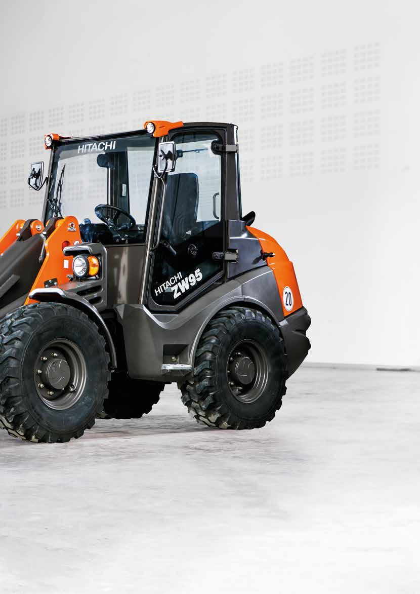 Vysoká produktivita Rychlejší vyklápění a optimální vytrhávací síla. Ohleduplnost k životnímu prostředí Hydraulicky poháněný motorový ventilátor pomáhá snižovat emise.