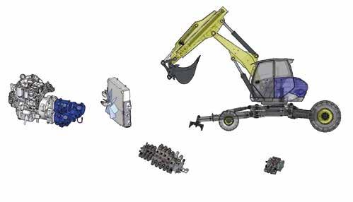 pracovním podmínkám. Díky neustálé interakci mezi všemi komponenty systému ELIS v každém okamžiku nastavuje ideální hydraulický výkon.