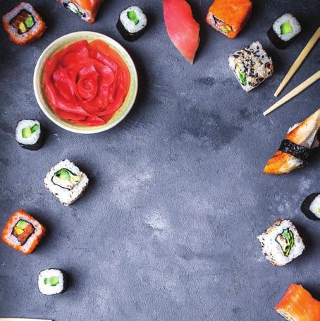 Cuketové sushi 2 ks pastiňáku 3 stroužky česneku (dle chuti) přibližně 100 g piniových oříšků (můžete nahradit například kešu oříšky) 2 lžíce umeoocta 1 okurka 5 plátků nori mořských řas himalájská