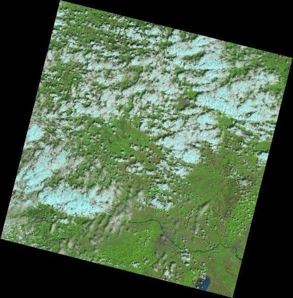 vegetace (fotosyntetická aktivní radiace) NDVI = (blízké infračervené