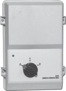 3 x 400 VAC 3 Regulace teploty v místnosti pomocí EasyTronic ET (pro TopVent HV a clona) EasyTronic EC představuje snadnou regulaci teploty v místnosti bez časového spínače pro jednotky TopVent HV a